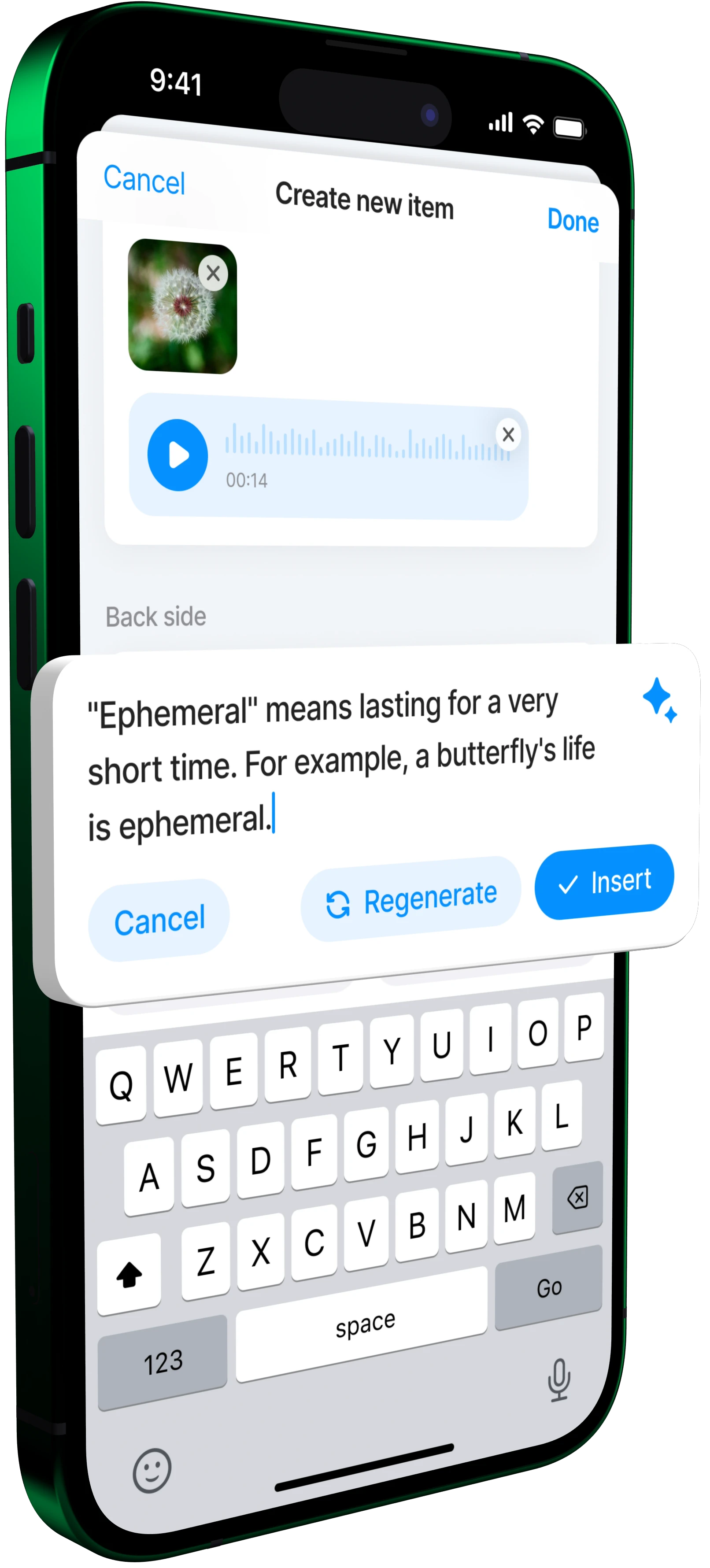 App screen